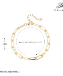 Alternative view of The Divine Link – Paperclip Chain Bracelet