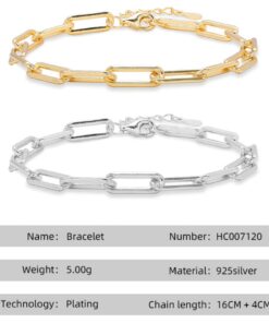 The Divine Link – Paperclip Chain Bracelet