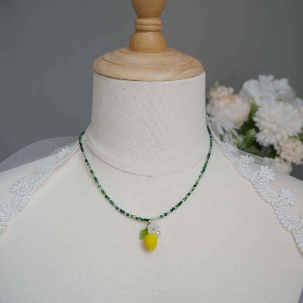 Lemon Blossom Charm Necklace