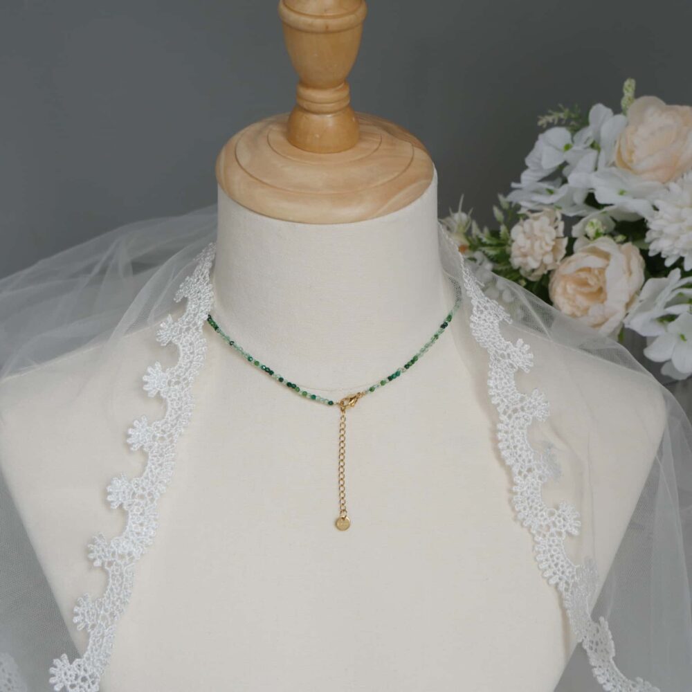 White Daisy Blossom Charm Necklace - Image 3