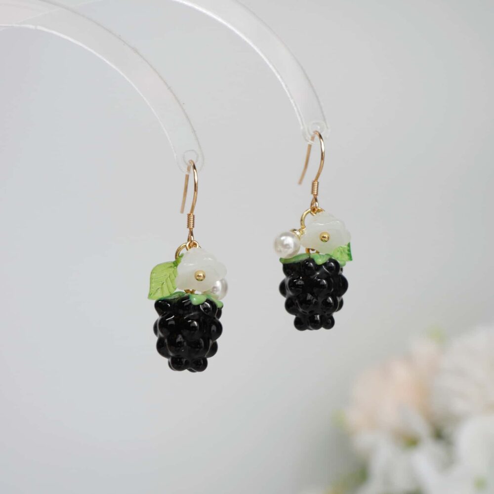 Blackberry Blossom Drop Earrings
