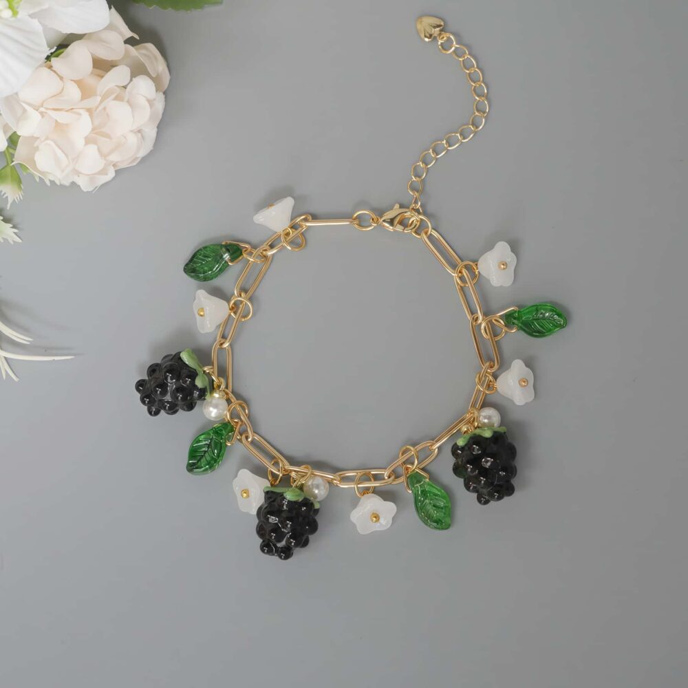 Blackberry Blossom Charm Bracelet