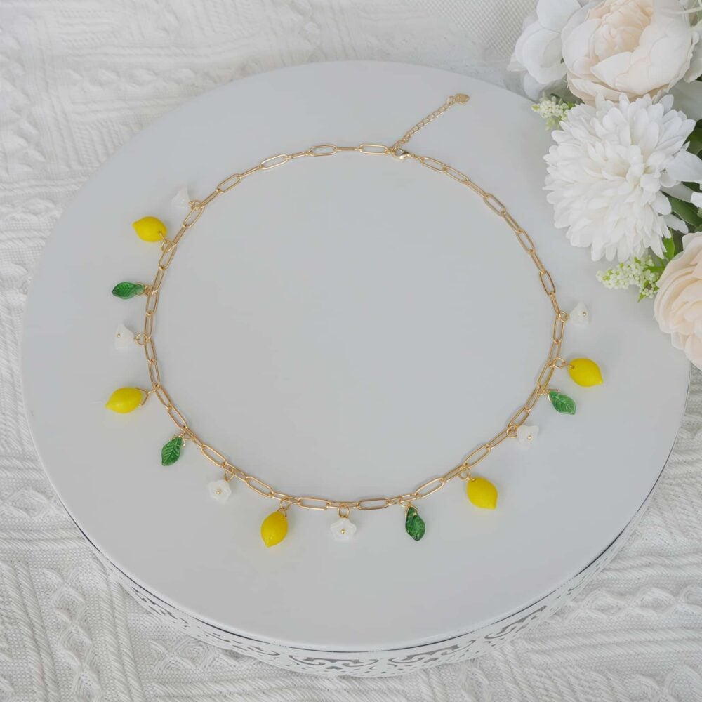 Lemon Blossom Charm Necklace - Image 3