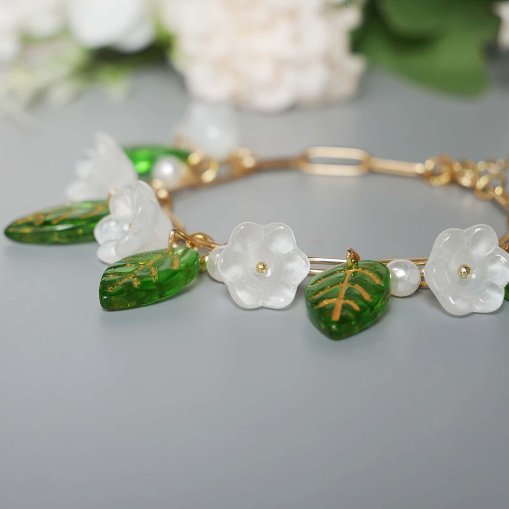 Alternative view of Lily of the Valley Charm Bracelet