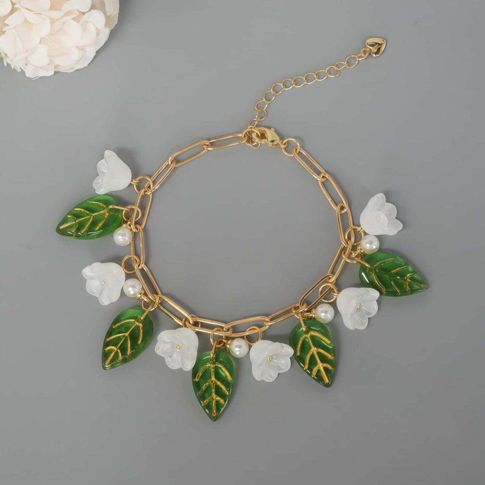Lily of the Valley Charm Bracelet
