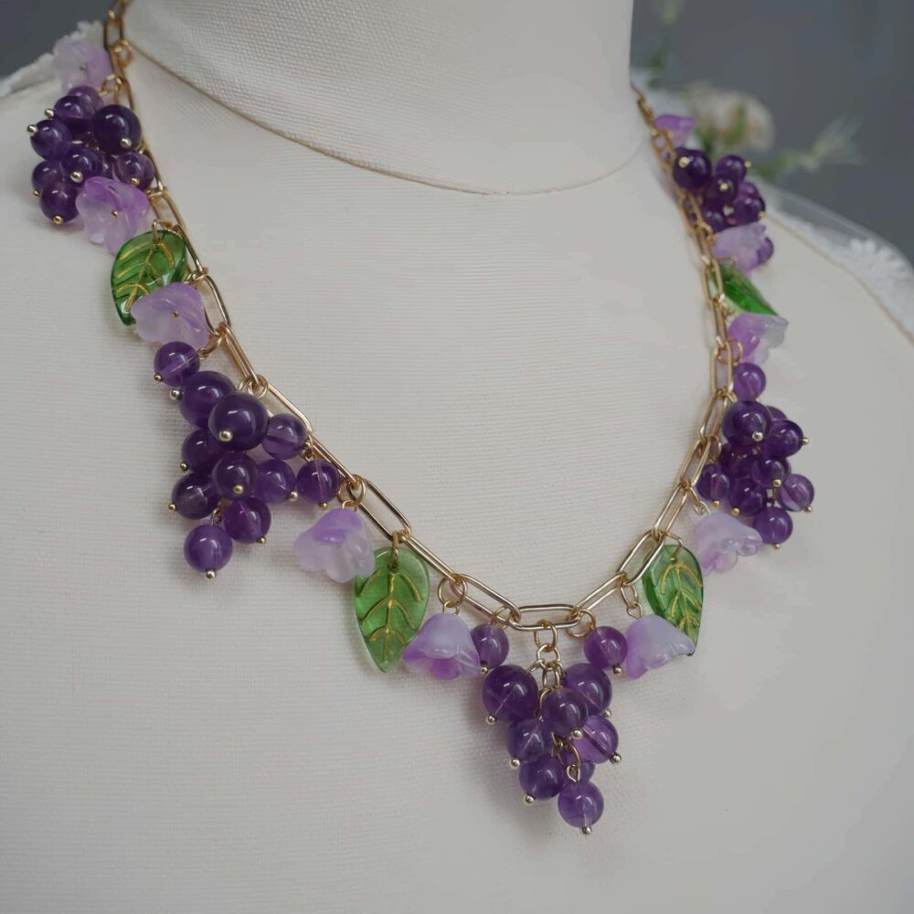 Grape Blossom Charm Necklace - Image 2