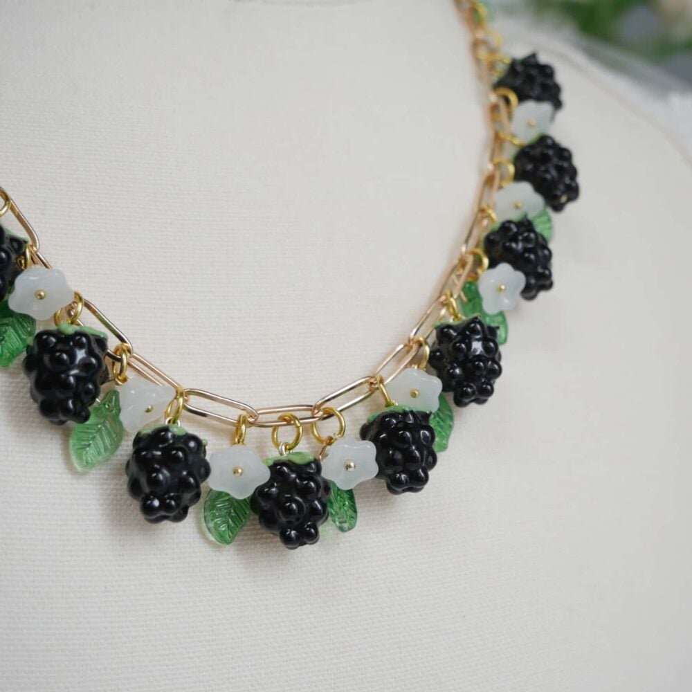 Blackberry Blossom Charm Necklace - Image 2