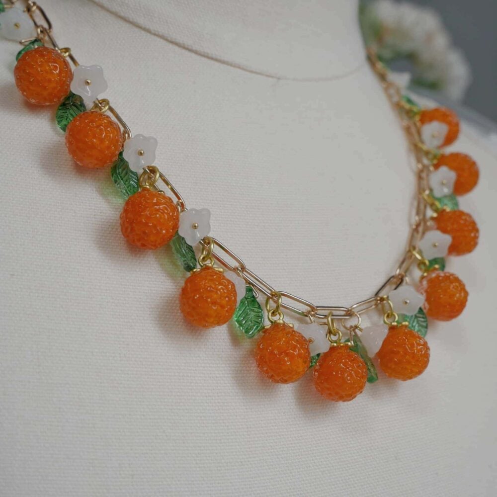 Orange Blossom Charm Necklace - Image 2