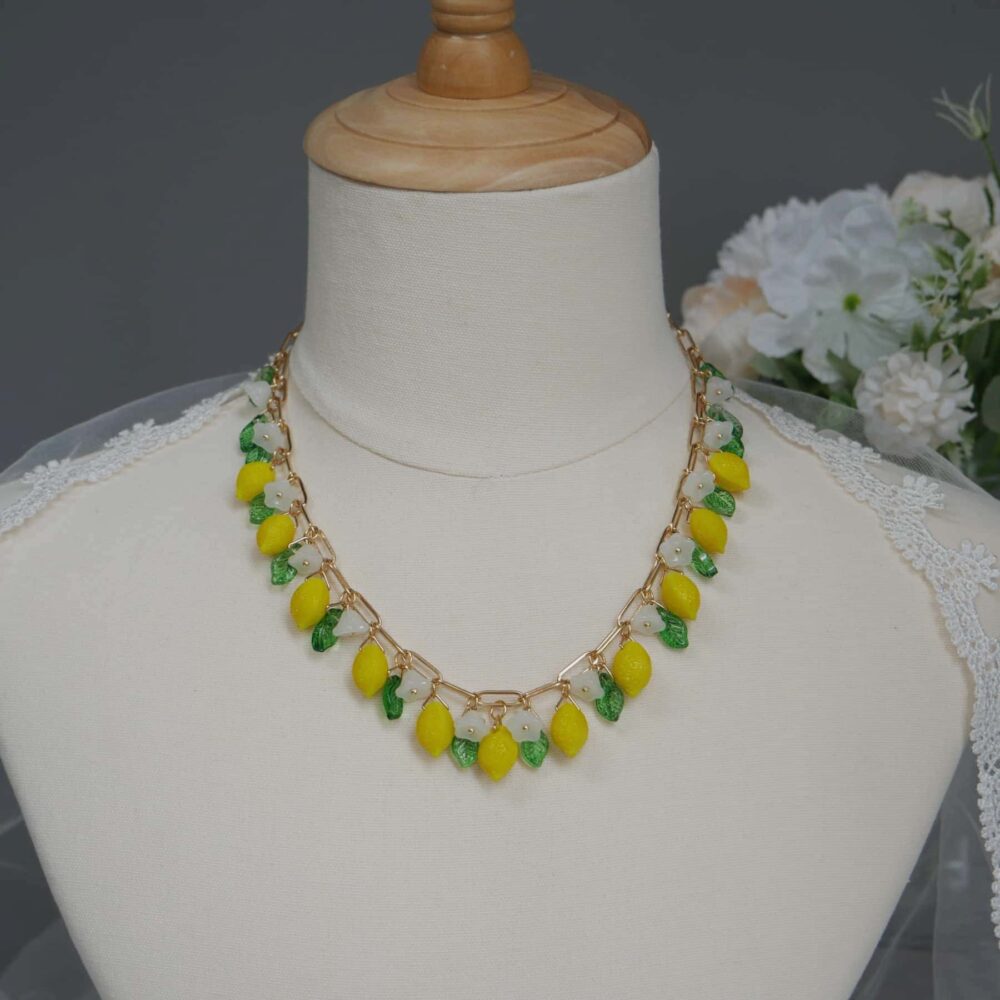 Lemon Blossom Charm Necklace