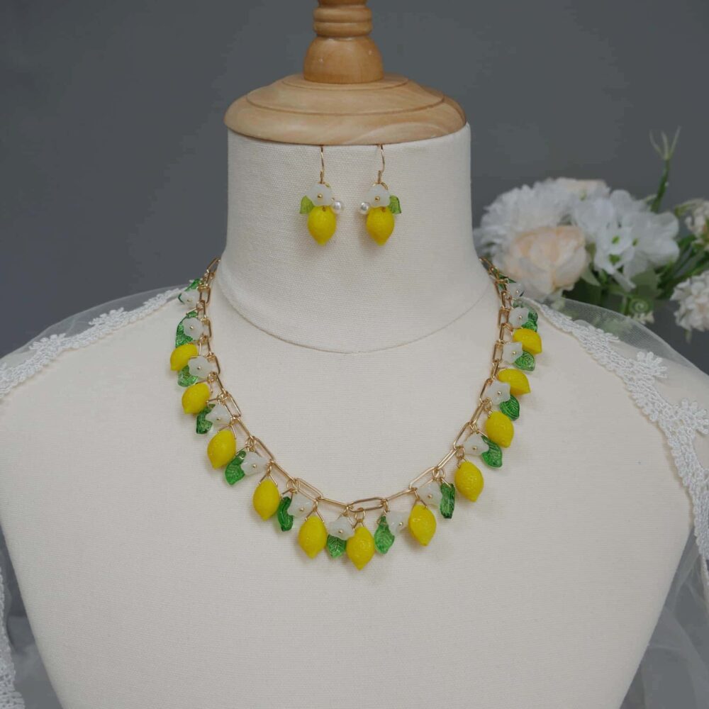 Lemon Blossom Charm Necklace - Image 3