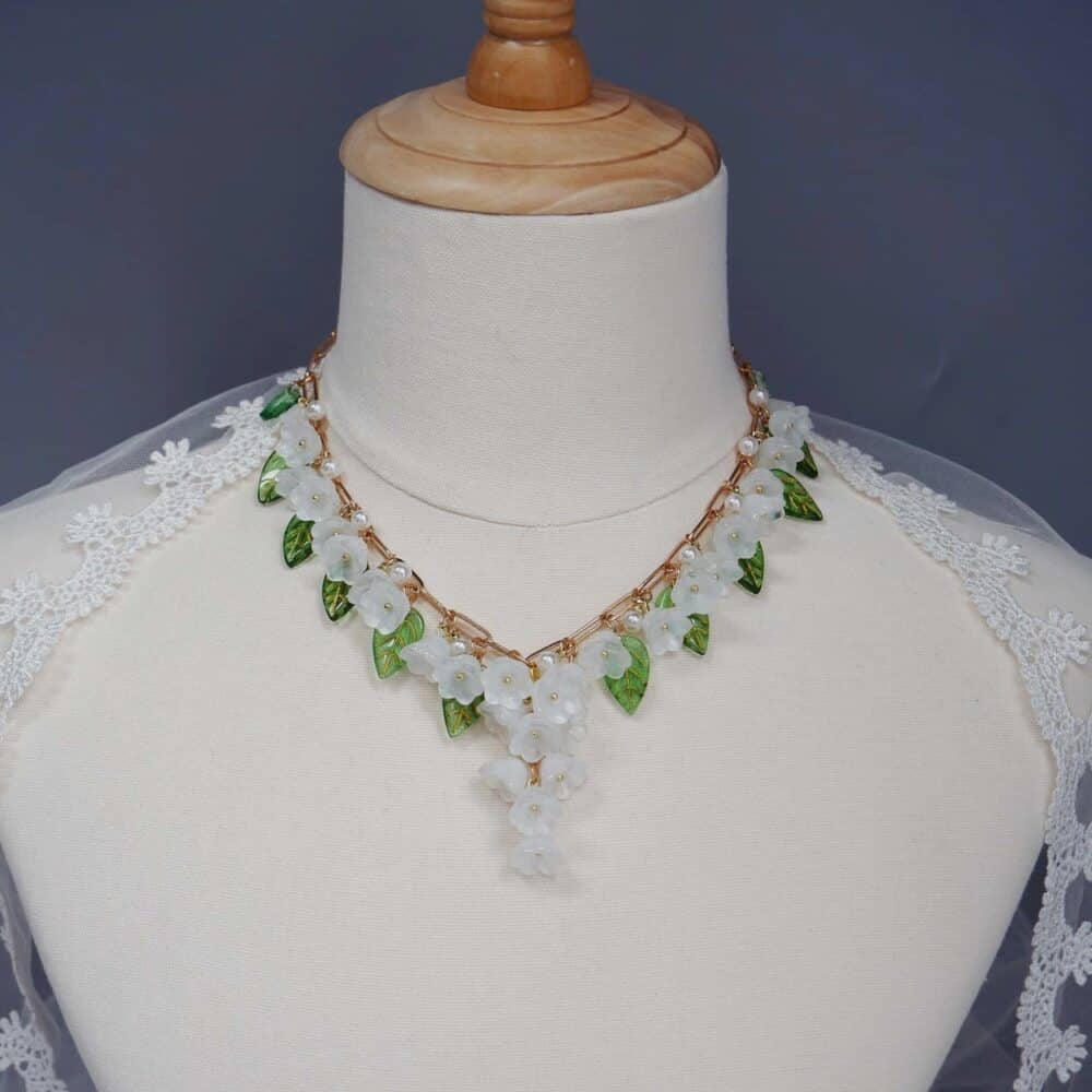 Lily of the Valley Charm Necklace