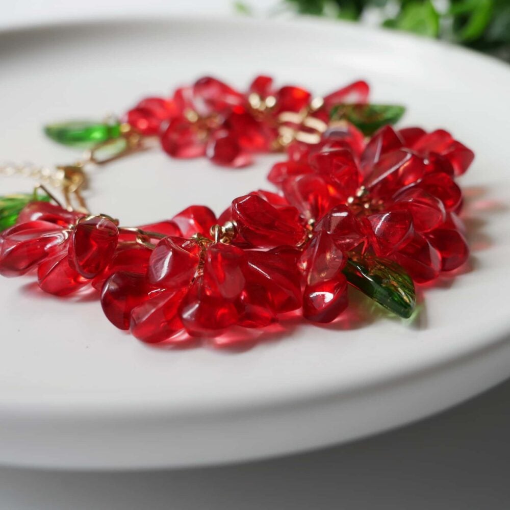 Alternative view of Pomegranate Seed Charm Bracelet