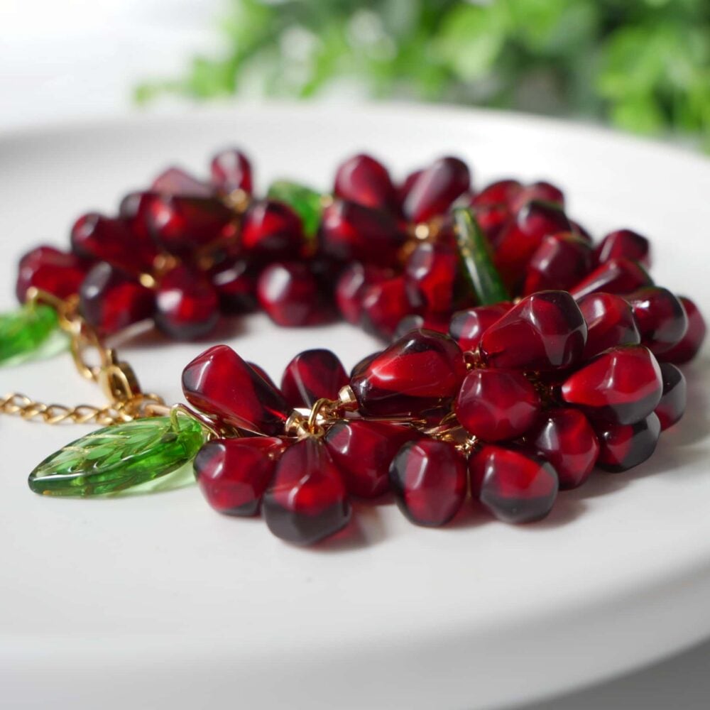 Pomegranate Seed Charm Bracelet - Image 2