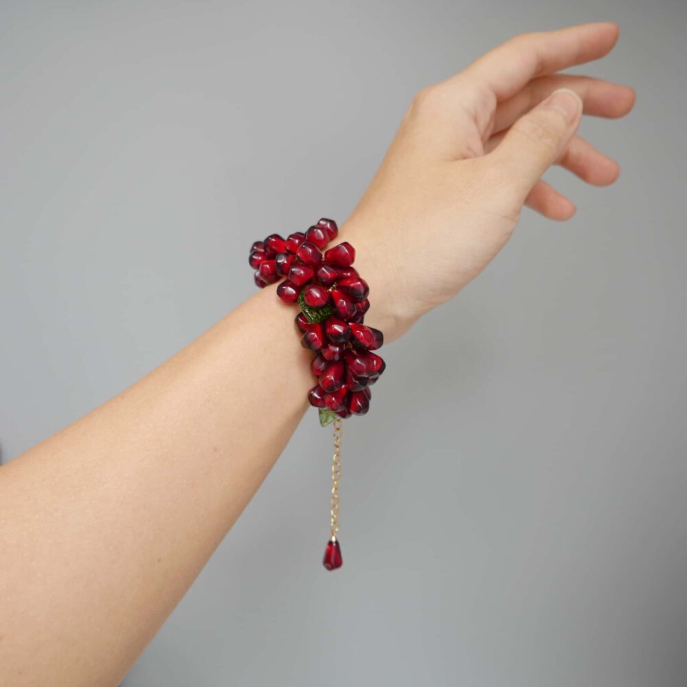 Pomegranate Seed Charm Bracelet - Image 3